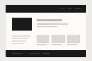 Widok szablonu strony internetowej WordPress z elementami wstępnej konfiguracji.
